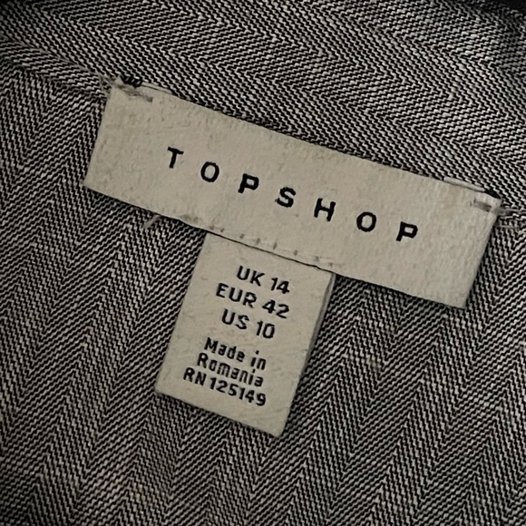 TopShop Gray Tie Jumpsuit (size 10) - Picture 5 of 7